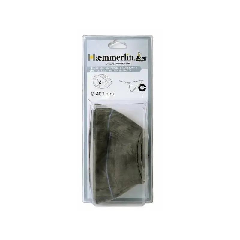 Chambre à air Haemmerlin pour roue de brouette D400 ou 380mm