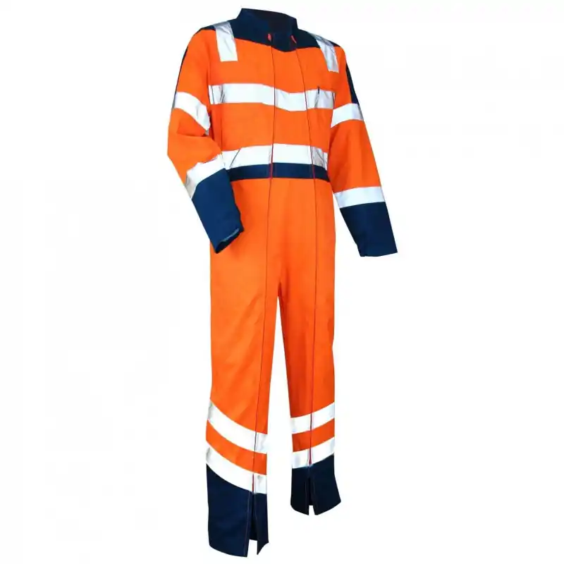 Combinaison LMA 4080 Vigilance taille 5 haute visibilité bleu orange