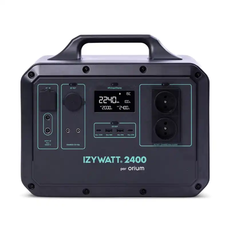 Station d‘énergie portative Orium IZYWATT 2400 2240Wh prise 2x230V