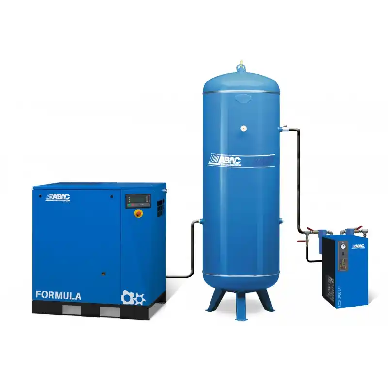 Compresseur à vis ABAC COMPLETFORM1013 avec réservoir et sécheur d‘air