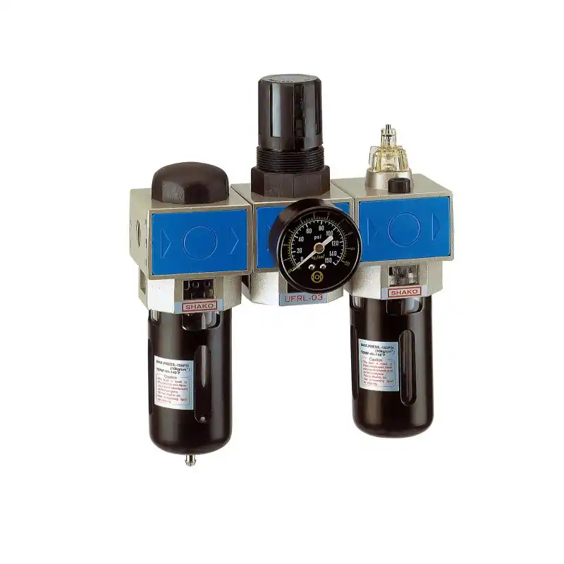 Filtre régulateur lubrificateur Nuair UF+R+L 1‘‘ régulateur à piston