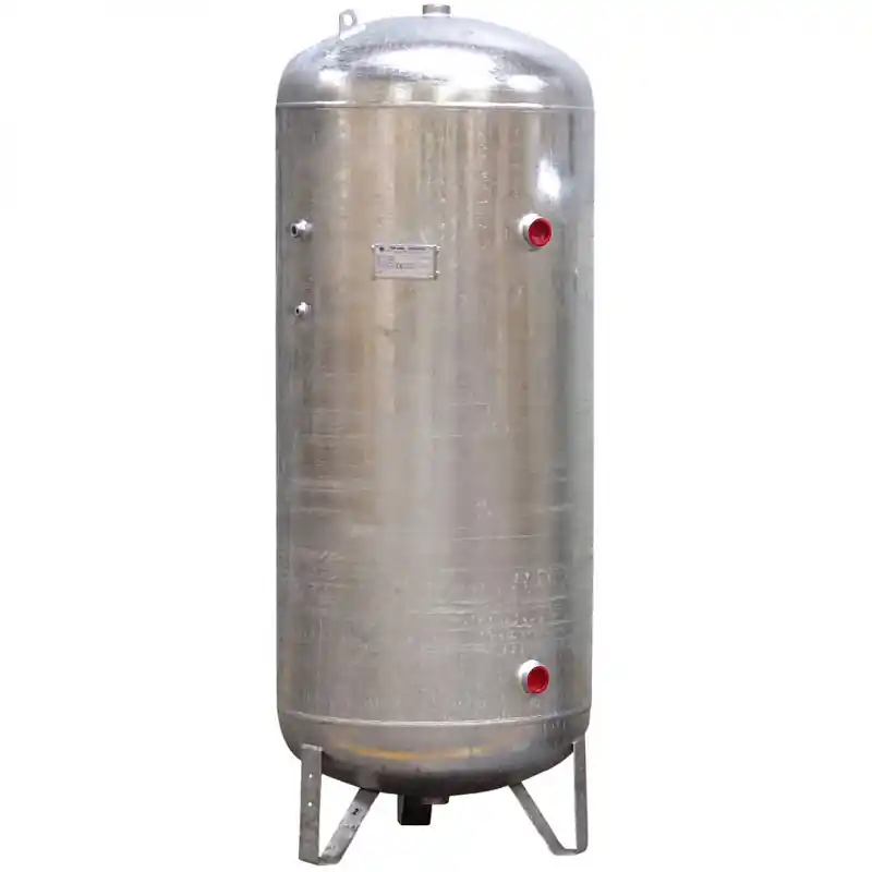 Réservoir air comprimé Nuair 4212 vertical galva 1500L 15bar avec kit