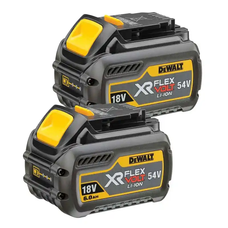 2 Batteries Dewalt DCB546T2 Li-Ion 18/54V 6/2Ah