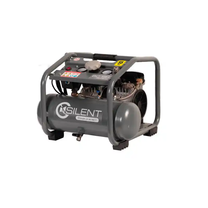 Compresseur portatif Lacmé SILENT 6C SH 6 m³/h monophasé 6L 8bar