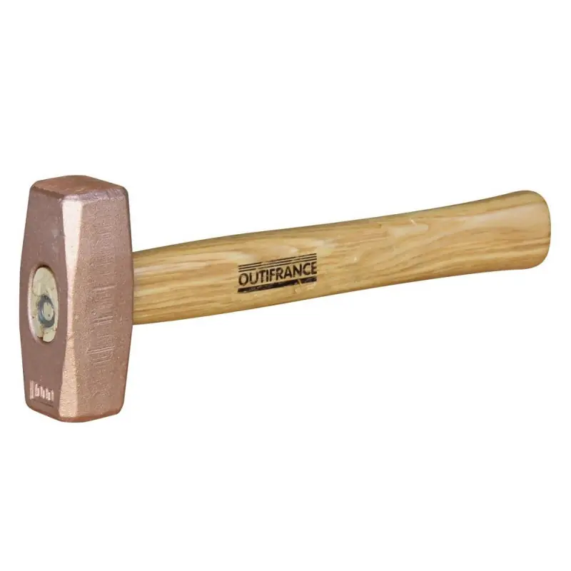 Massette Outifrance en cuivre tête 30mm angles abattus