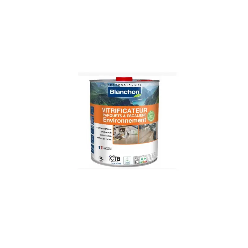 Vitrificateur parquet Blanchon environnement biosourcé 5l ultra-mat