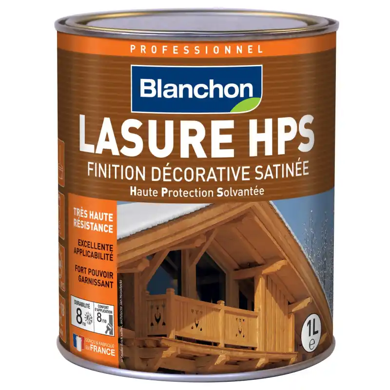 Lasure Blanchon HPS 1l satiné chêne clair