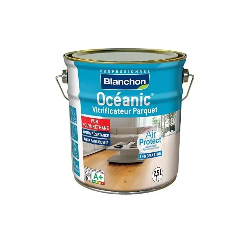 Vitrificateur parquet Blanchon Océanic Air Protect 2,5L cire naturelle