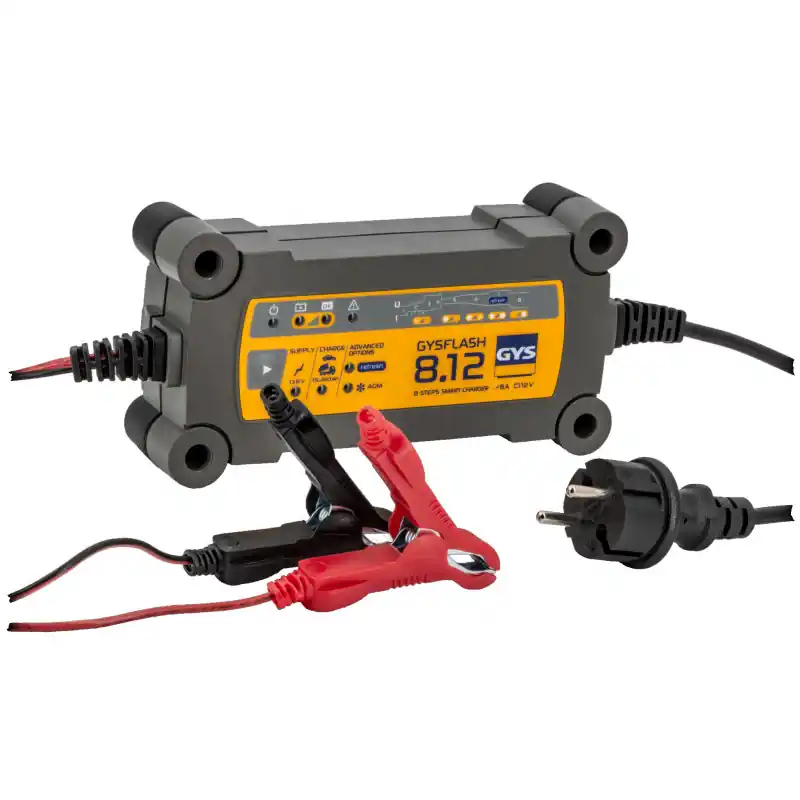 Chargeur Gys GYSFLASH 8.12 automatique pour batteries 12V