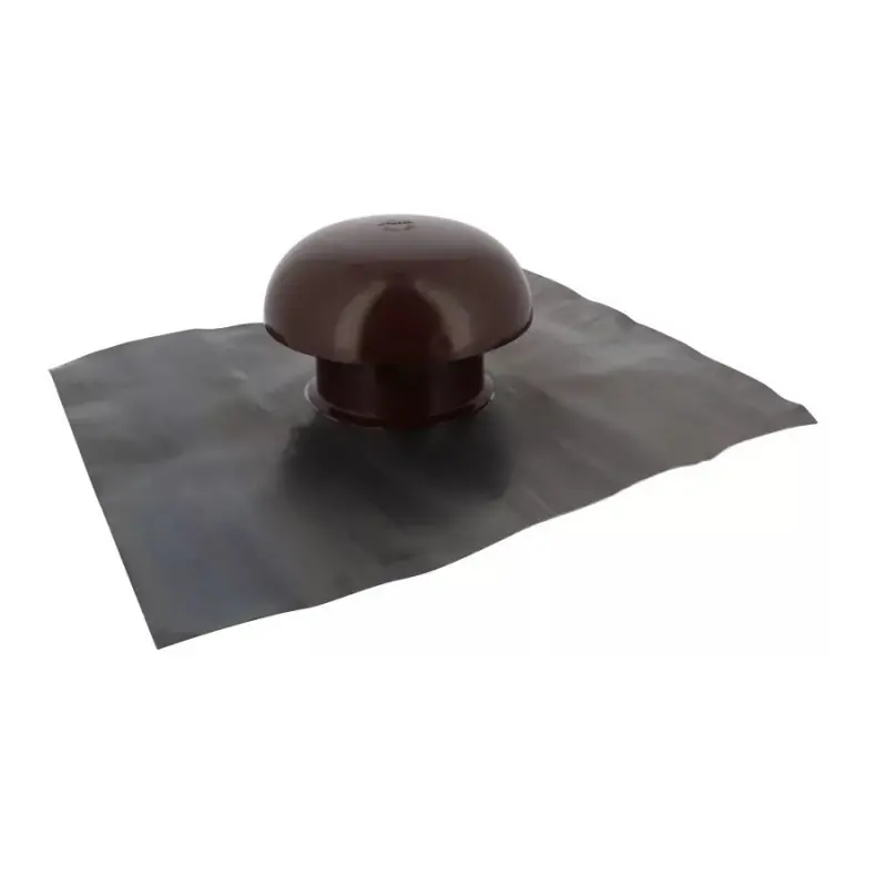 Chapeau ventilation Nicoll CDT10 col etanch 40x33mm D100mm marron