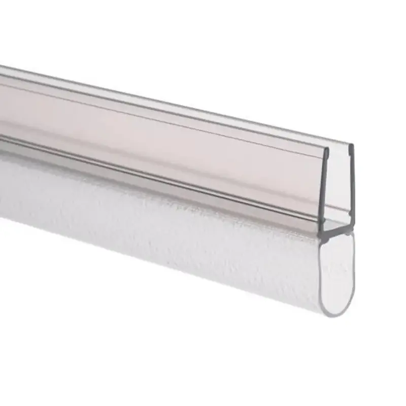 Joint bas d‘étanchéité horizontal 100cm transparent pour verre 4-5mm