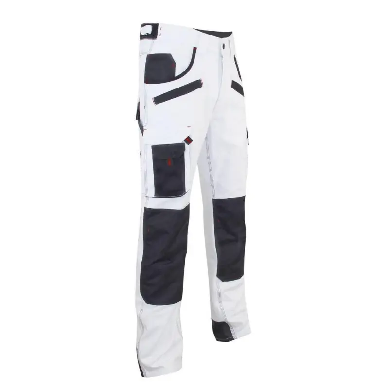 Pantalon de peintre LMA AEROSOL taille 38 blanc/gris nuit