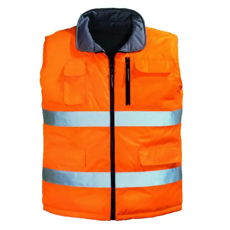 Gilet réversible Coverguard Hi-Way taille L classe 2 orange/gris