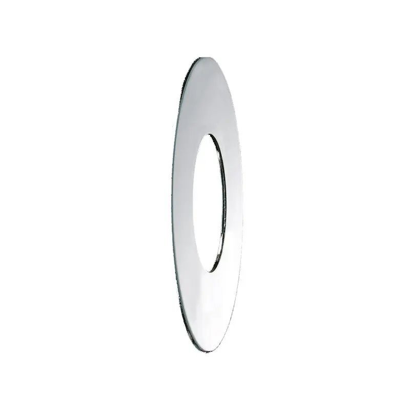 Paire de rosace plate Delabie D34x65mm en laiton chromé