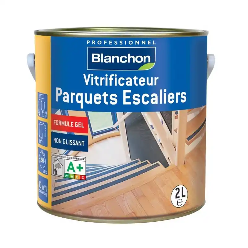Vitrificateur parquets-escaliers gélifié Blanchon 2L mat