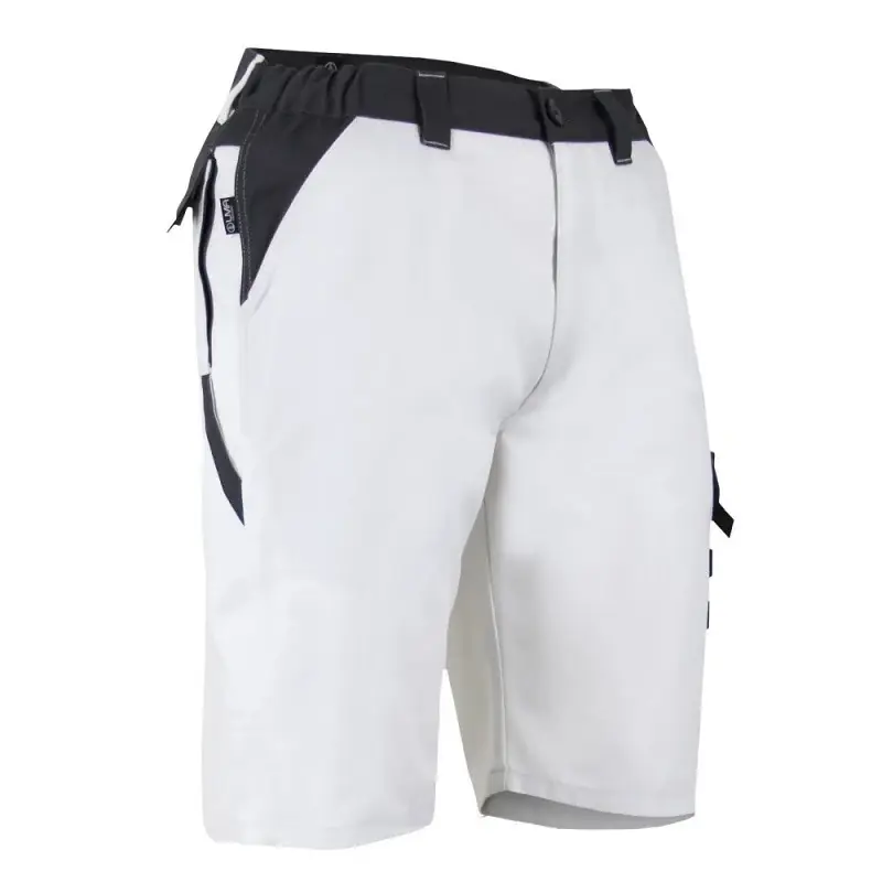 Bermuda de travail LMA 6108 PASTEL taille 52 bicolore blanc/ gris