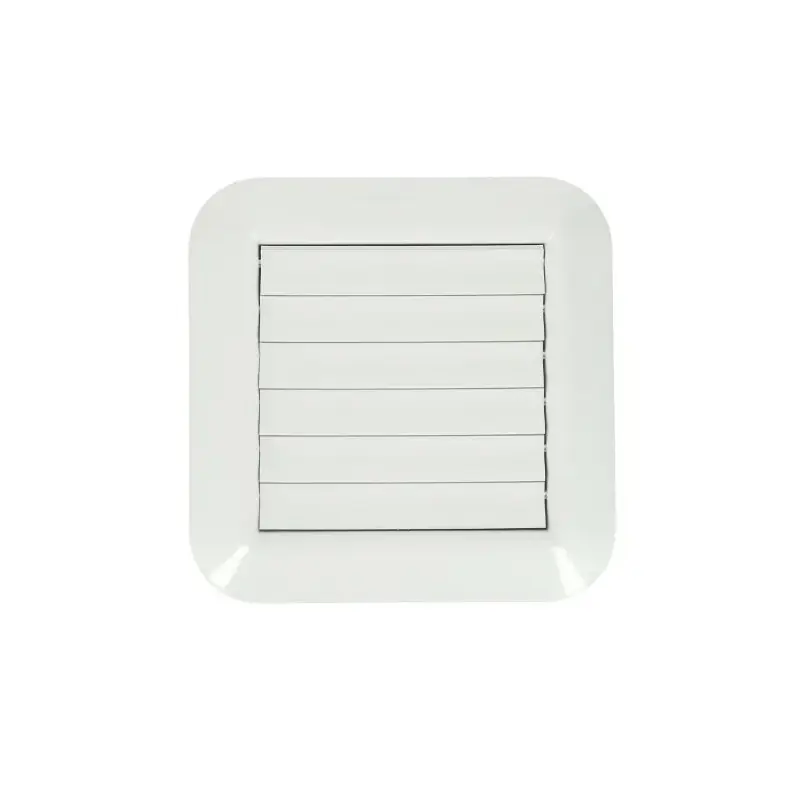 Grille de ventilation Nicoll GOTB carrée à volets mobiles blanche