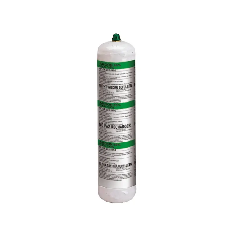 Bouteille recharge gaz Telwin Argon/CO2 1L jetable