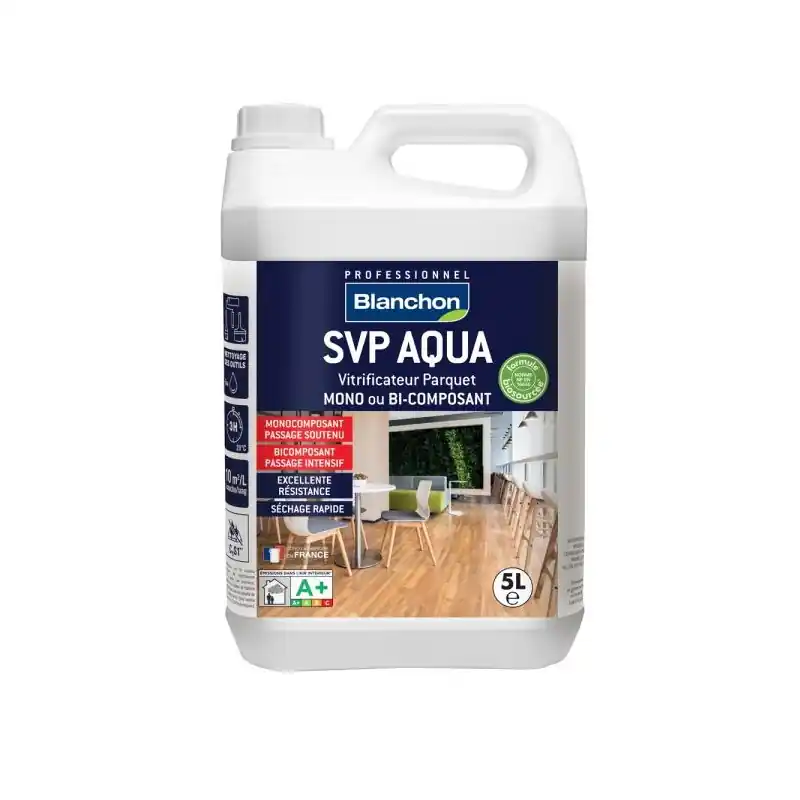 Vitrificateur parquet Blanchon SVP AQUA Biosourcé 5L effet nature