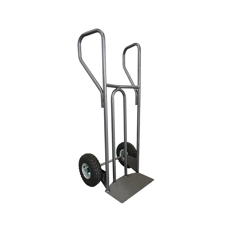 Diable acier Stockman DVPF2-RG tablier incurvé 250kg roues gonflables