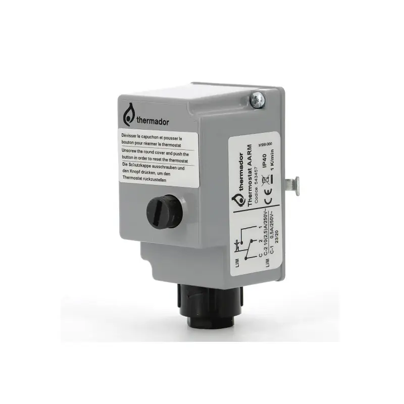 Aquastat d‘applique Thermador AARM avec réarmement manuel 10A 250V