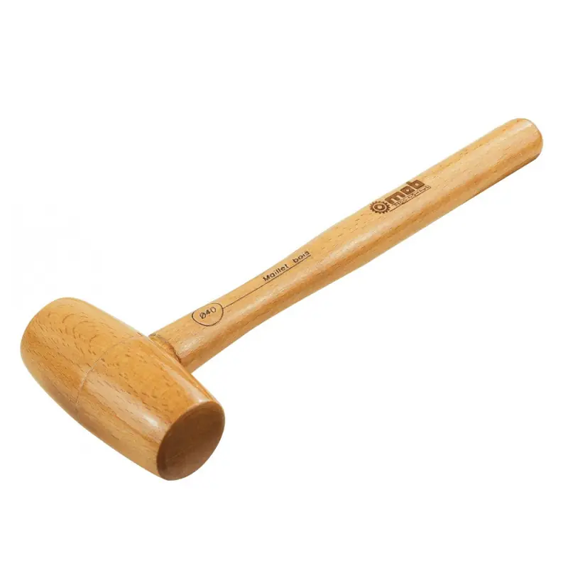 Maillet MOB en bois naturel D40mm manche frêne