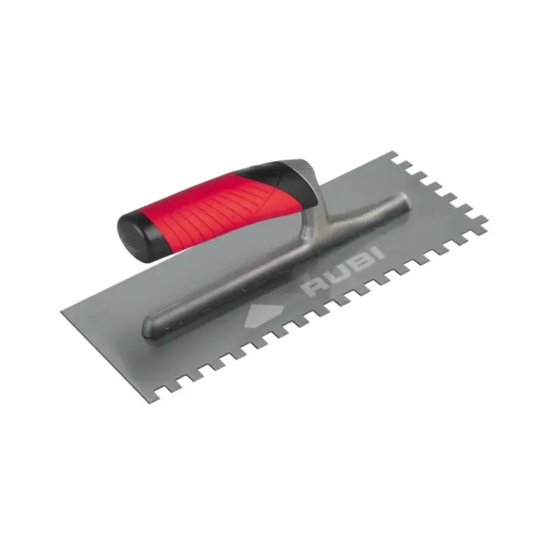 Peigne acier Rubi 28cm dents carrées 12x12 manche Rubiflex ouvert
