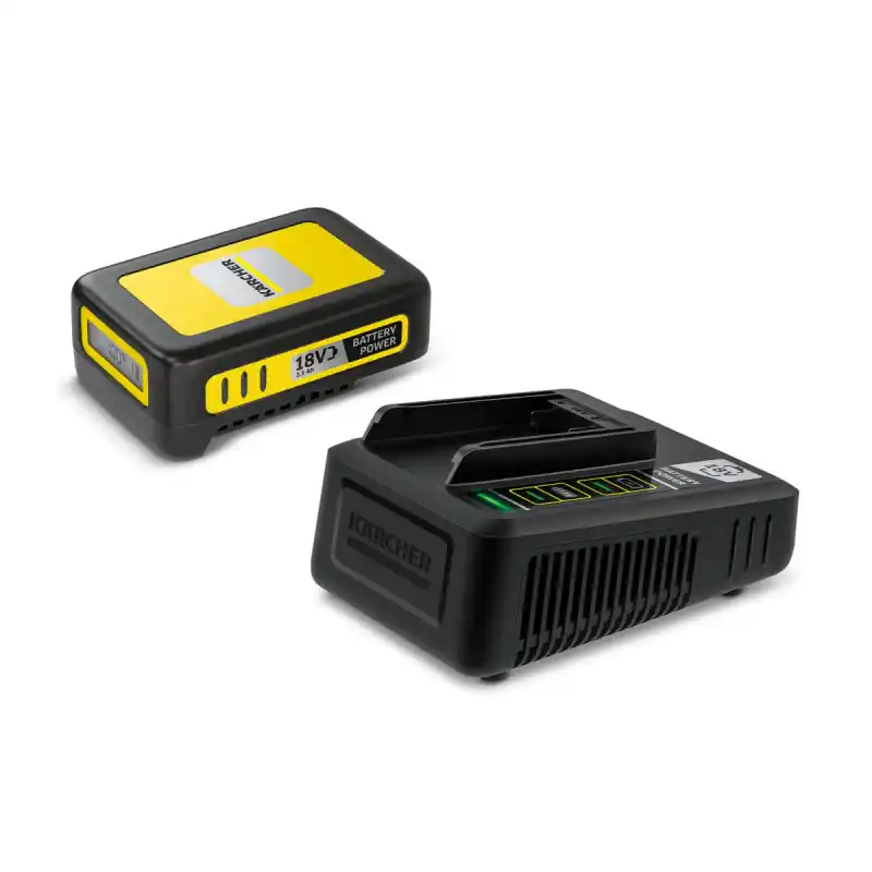 Set batterie Karcher Power 18V 2.5Ah avec écran LCD et chargeur rapide