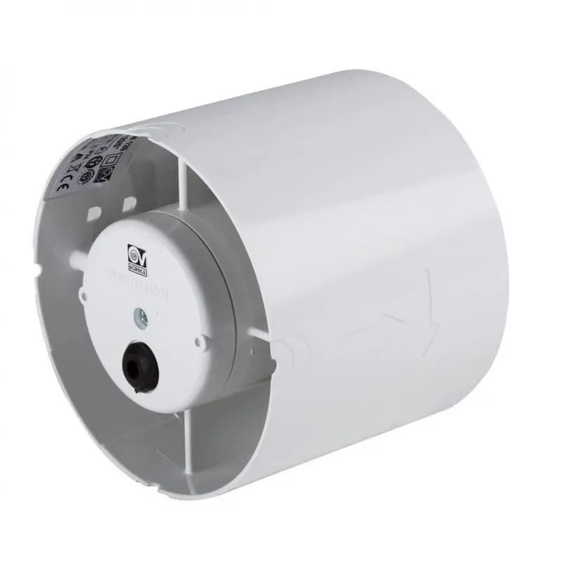 Extracteur Vortice hélicoïde GHOST en conduit D100mm blanc temporisé