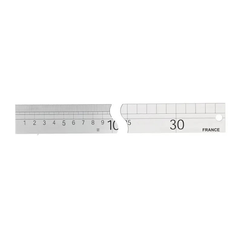 Jauge de charpentier Wilmart 350mm acier inoxydable gravé