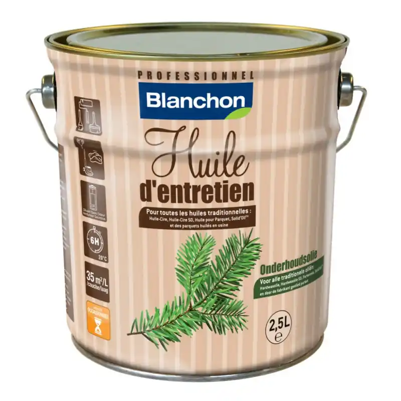 Huile d‘entretien Blanchon blanc 2,5L usage occasionnel