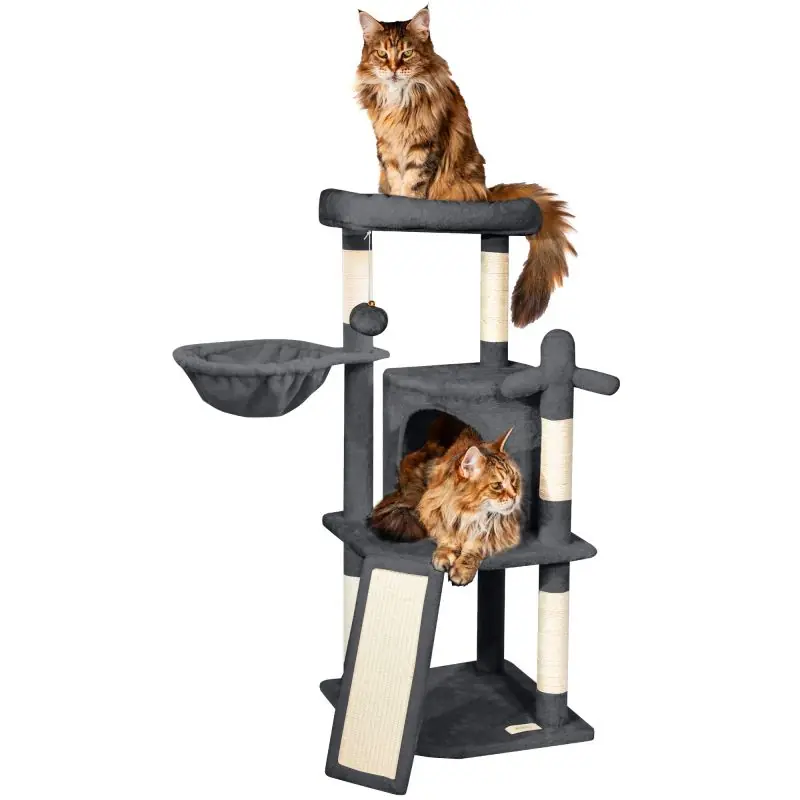 Arbre a chat gris foncé H 106cm, PAITSY