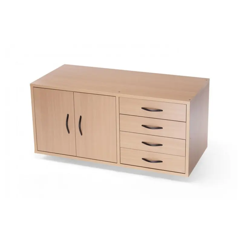 Armoire de rangement Ramia Hobby II 4 tiroirs livré non assemblé