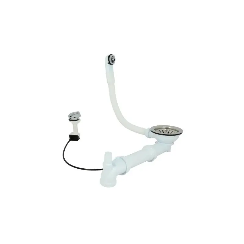 Bonde à panier Nicoll 532 D114mm automatique avec trop plein