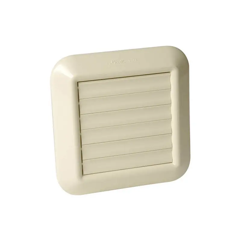 Grille d‘aération GOTS carrée sortie d‘air à volets mobiles sable