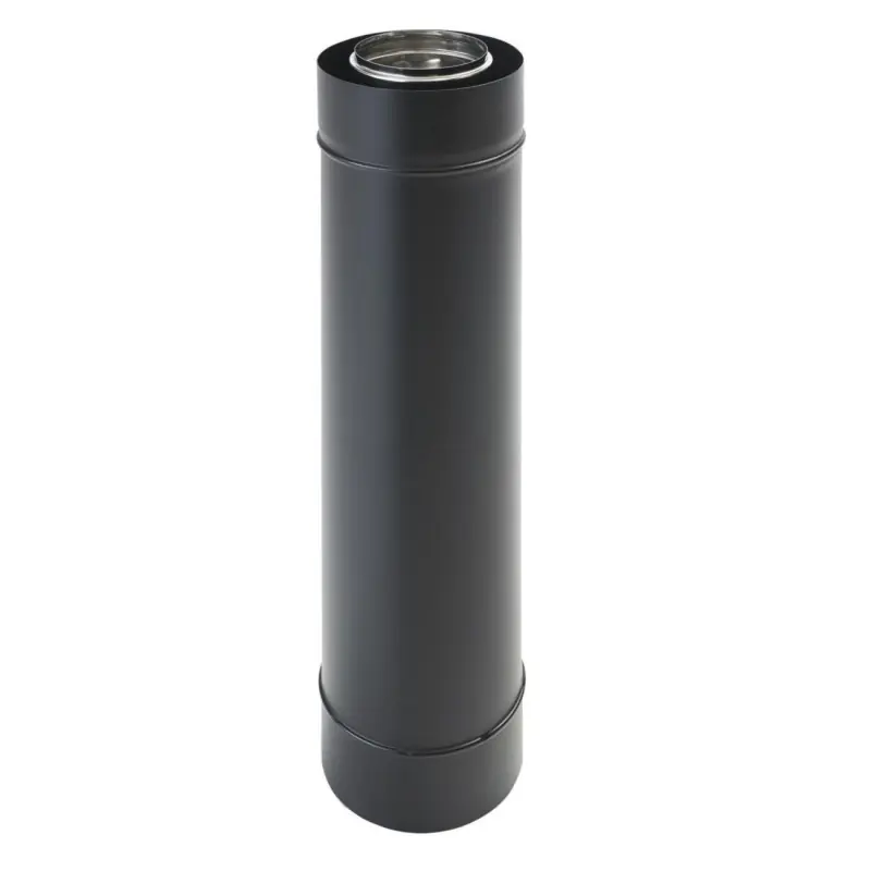Conduit Bioten 50cm inox galva D80/125mm avec joint viton
