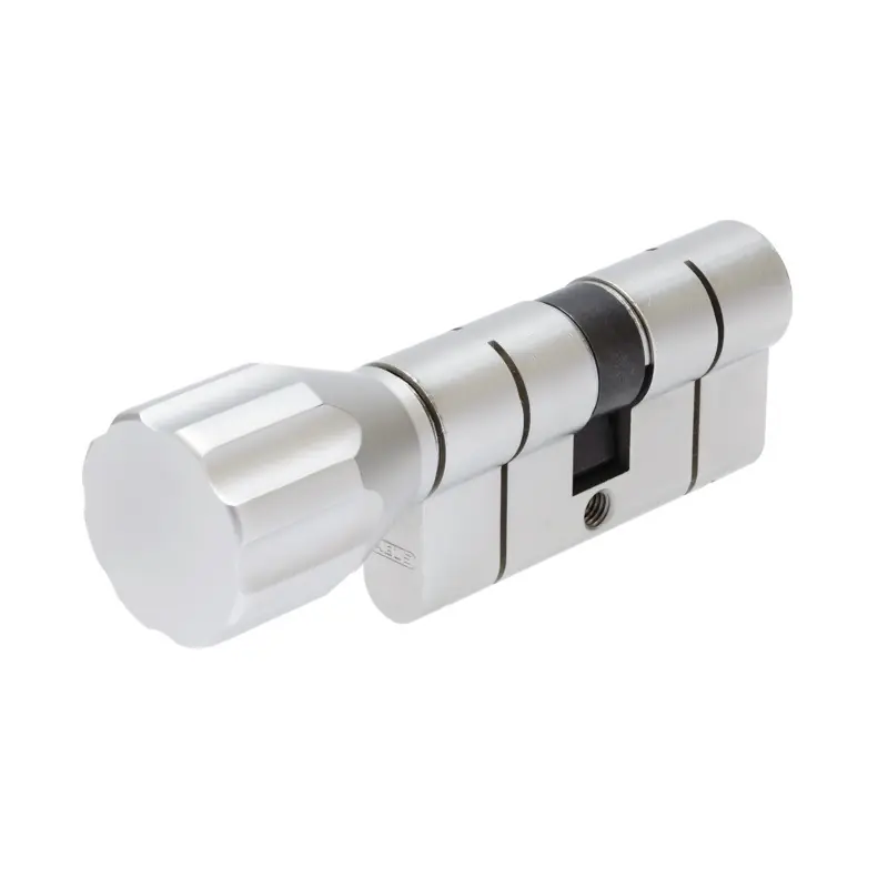 Cylindre à bouton EC-S NP 30x30 nickelé perle varié débrayable 5 clés