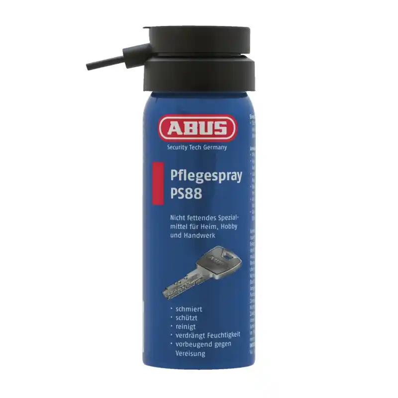 Aérosol lubrifiant Abus PS88 500ml bleu pour serrure et cylindre