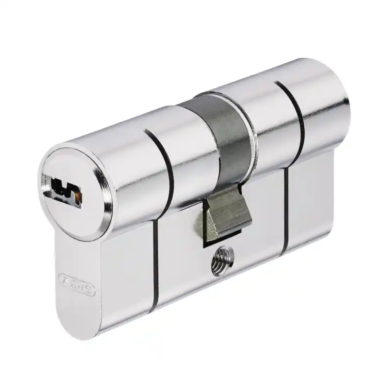 Cylindre de porte Abus D6PS Nickelé 45x45mm double entré avec 5 clés