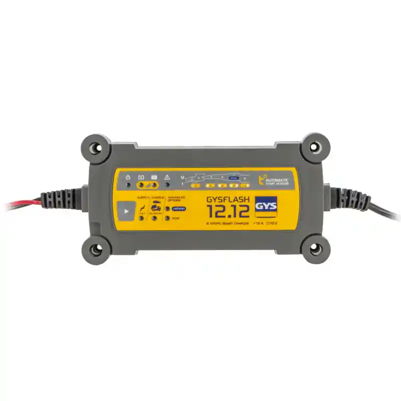 Chargeur Gys GYSFLASH 12.12 pour batterie 12V de 20 à 250Ah