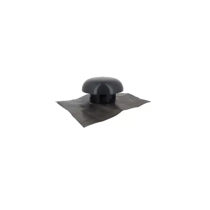 Chapeau ventilation à collerette d‘étanchéité 50x40 anthracite D160mm