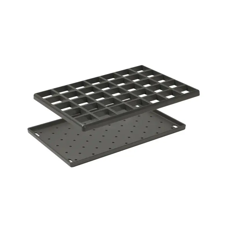 Grille et égouttoir Nicoll GPOSTOM pour poste d‘eau multifonction gris