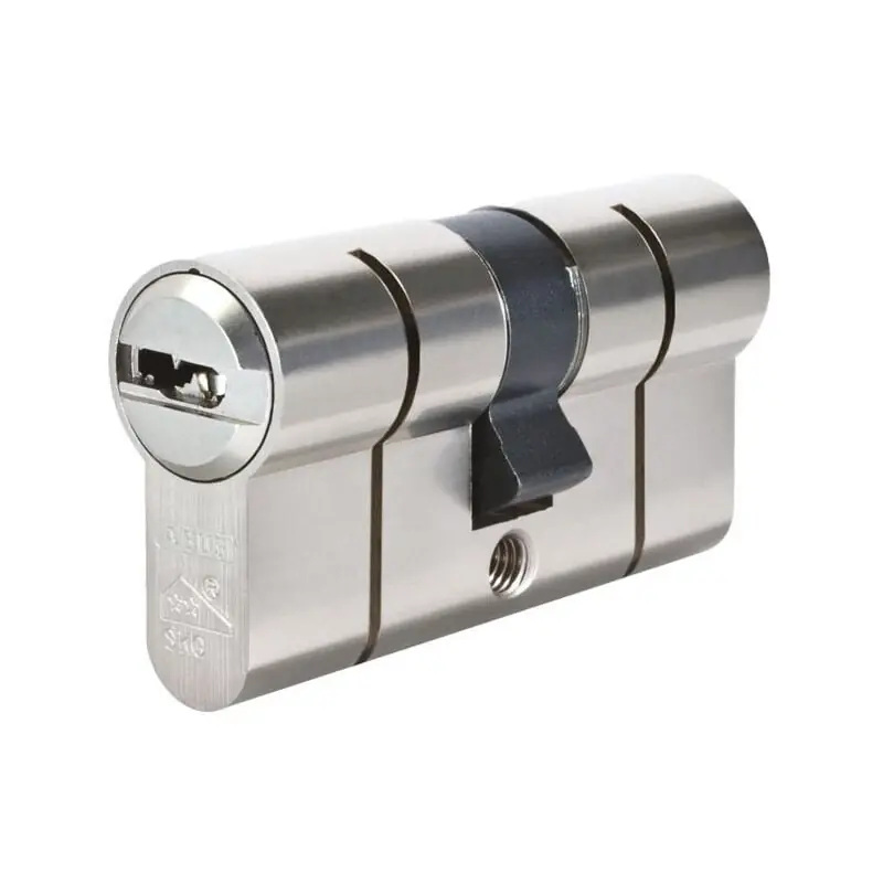 Cylindre double entrée ABUS P12RPS nickelé mat Pre-Snap 5 Clés