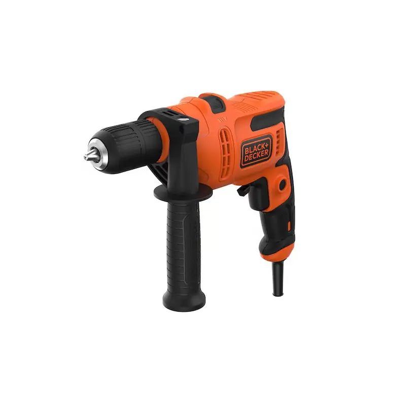 Perceuse à percussion Black & Decker BEH200 500W mandrin sans clé