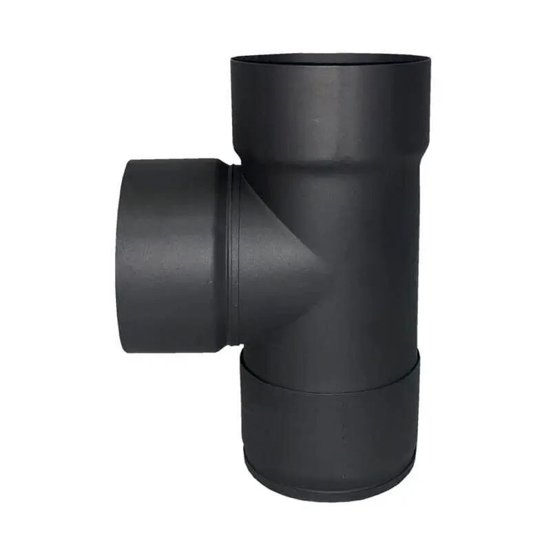 Té de raccordement fumée Theca 110mm pour poêle à bois n°4 Ecodesign
