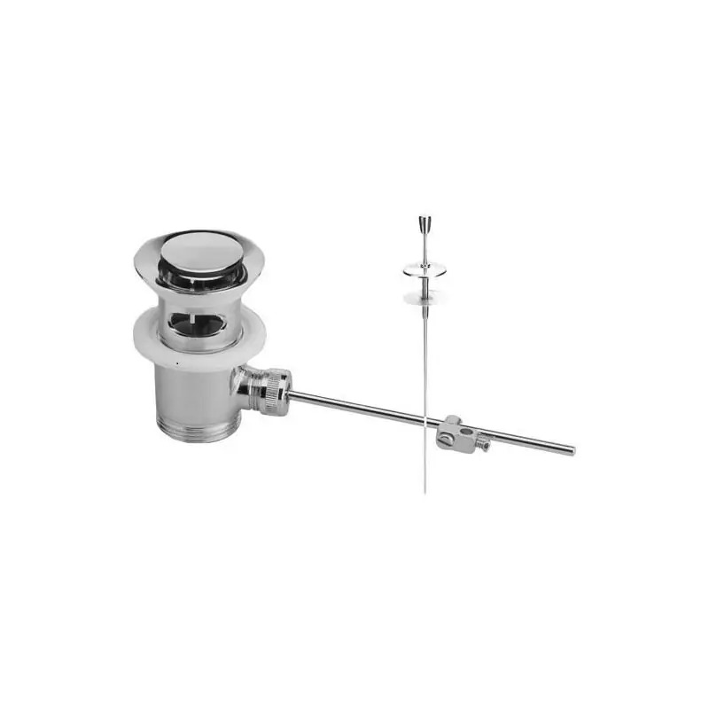 Bonde de lavabo automatique Nicoll L3214 chromé brillant avec tirette 60mm