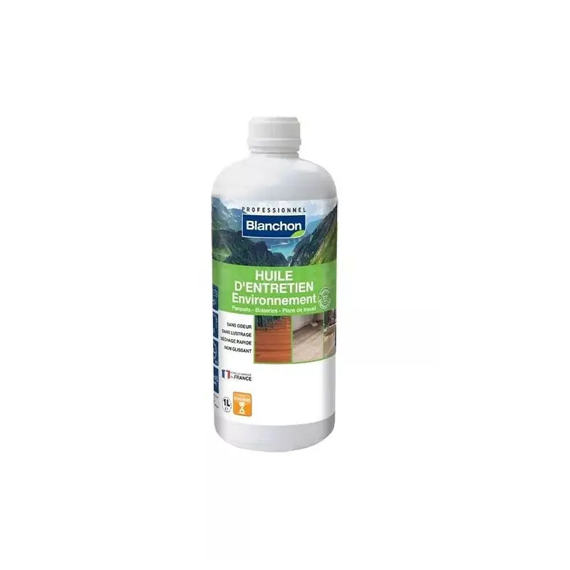 Huile d‘entretien environnement Blanchon biosourcée 1L ultra mat