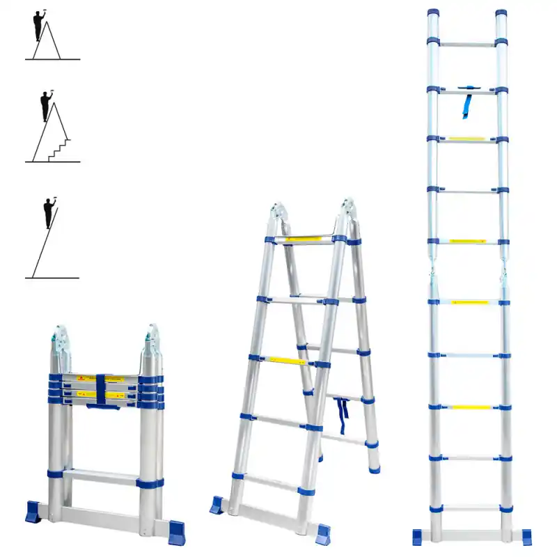 Échelle télescopique Stempakt 3,2 m, hauteur travail max 4,1m Hostrom
