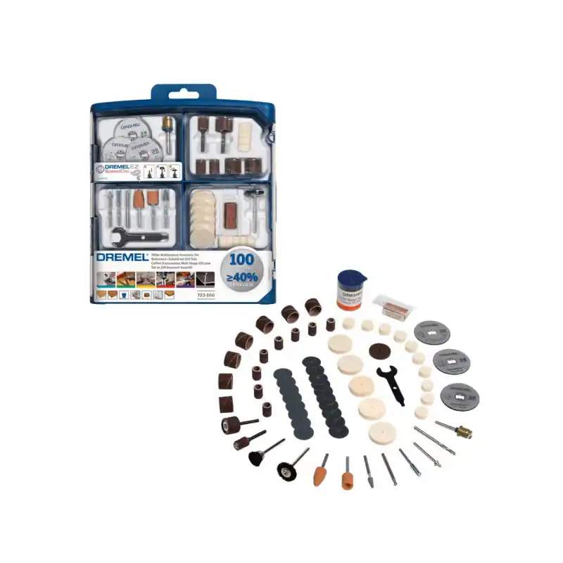 Coffret de 100 accessoires DREMEL multi-usage