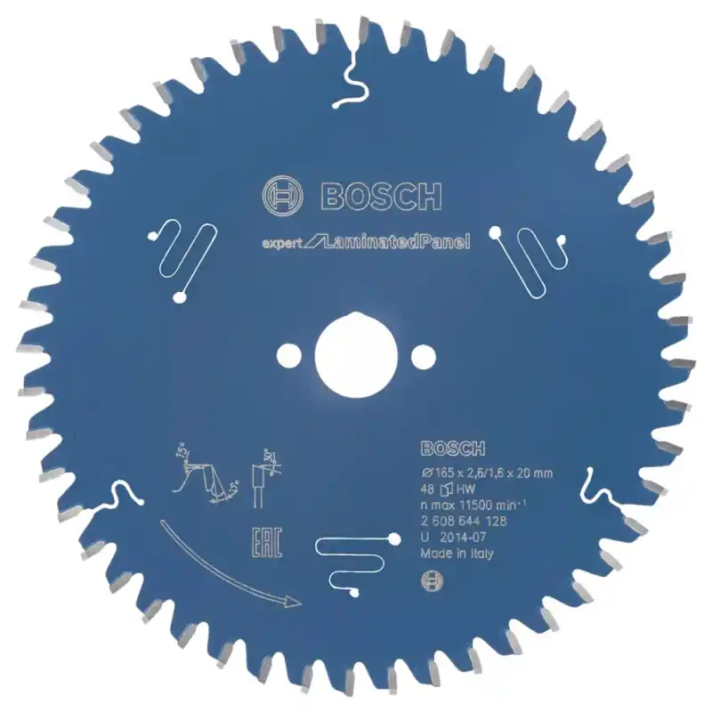 Lame de scie circulaire Bosch Expert for Laminated Panel 165mm 48 dents